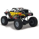 Jamara 410113 410113-J-Rock Crawler 4WD 1:10 Li-Ion 2,4 GHz - rubberen banden, verstelbare baan, 2 aandrijfmotoren, extreme oprijindex voor hellingen, zeer hoge bodemvrijheid