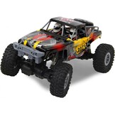 Jamara 410113 410113-J-Rock Crawler 4WD 1:10 Li-Ion 2,4 GHz - rubberen banden, verstelbare baan, 2 aandrijfmotoren, extreme oprijindex voor hellingen, zeer hoge bodemvrijheid