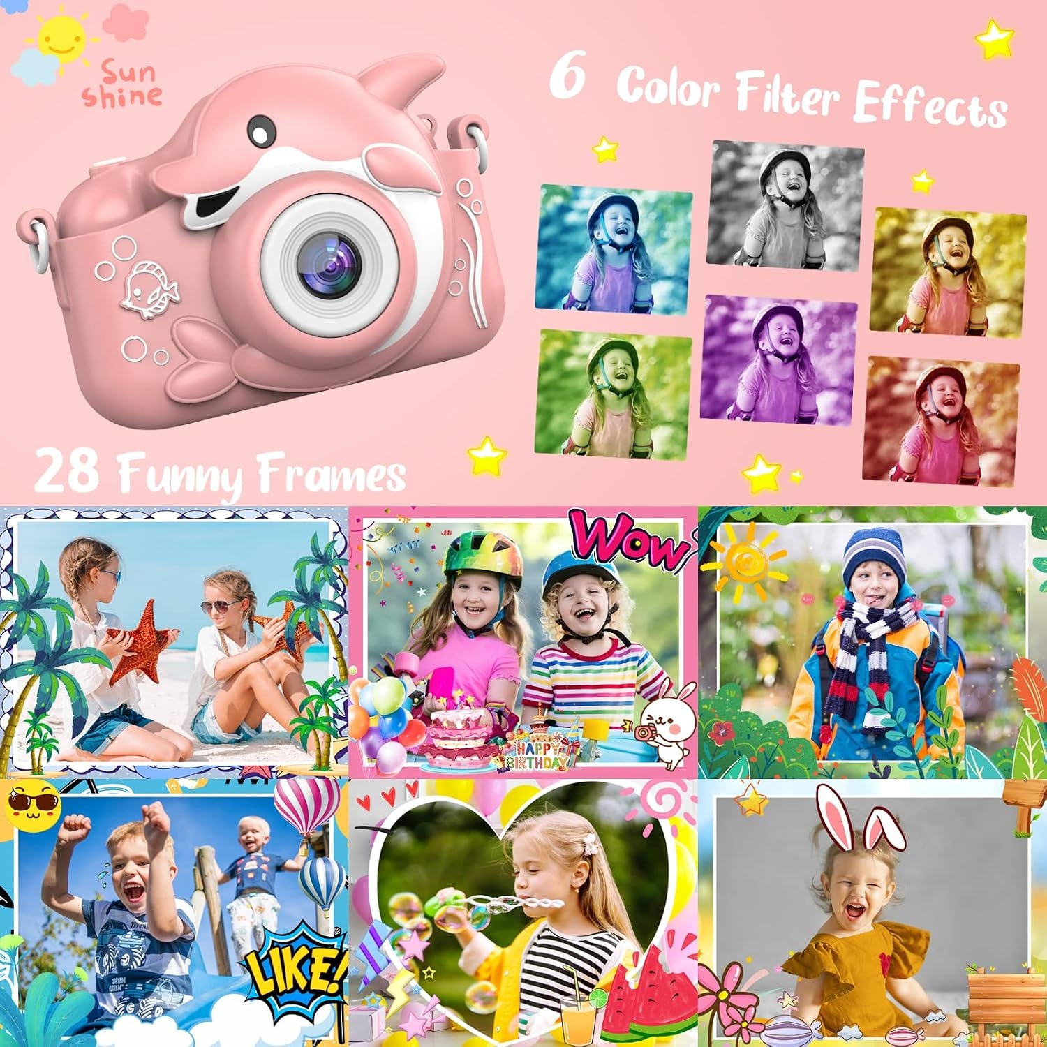 Digitale Kinder Camera 1080p HD met 32GB SD Kaart - 33% Korting