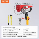 Elektrische Takel 800 kg - 12m Kabel - 35% Korting