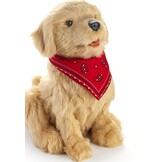 Interactieve Pluche Hond Goud 23cm - Levensecht - 35% Korting