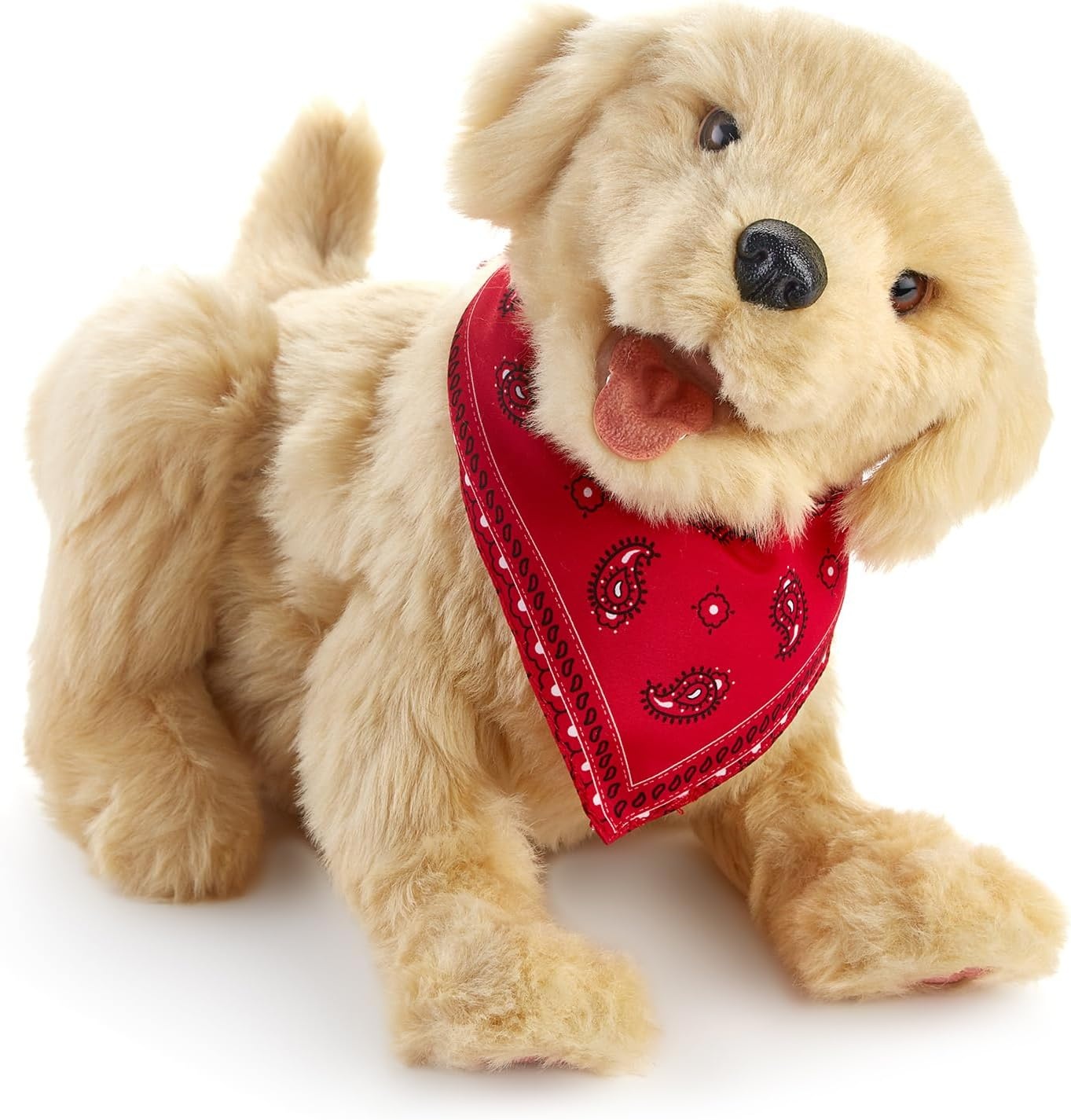 Interactieve Pluche Hond Goud 23cm - Levensecht - 35% Korting