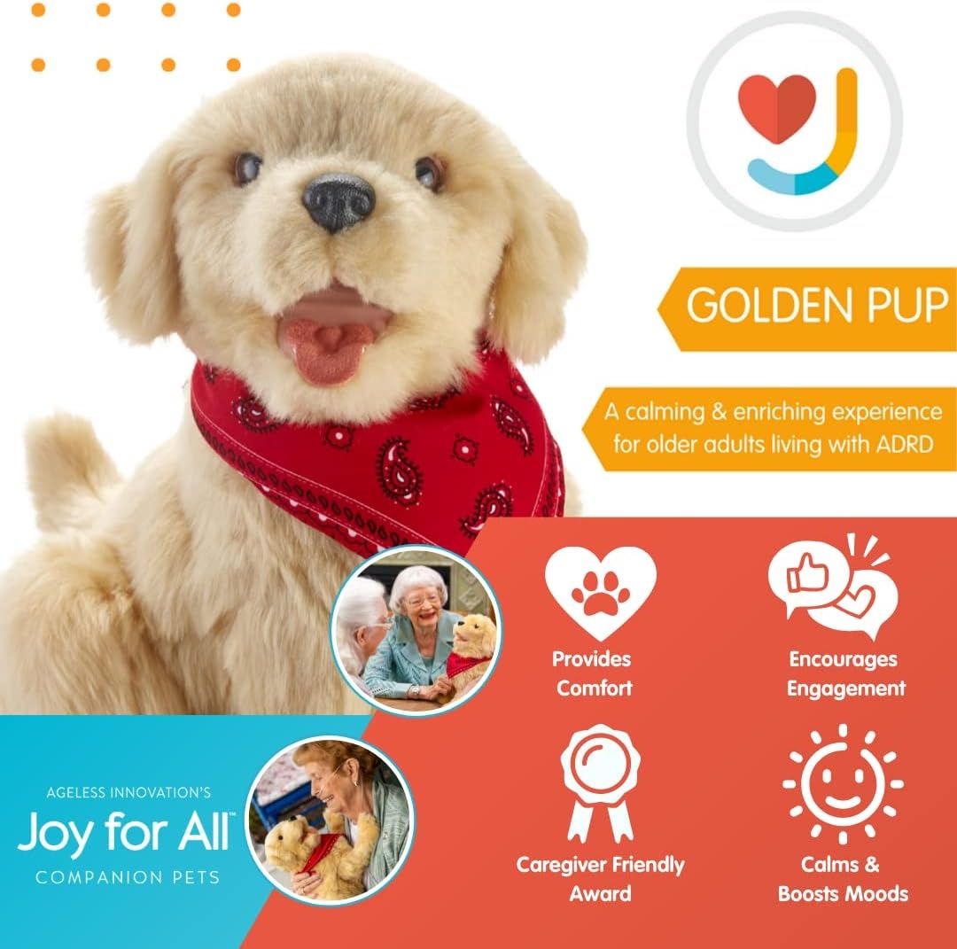 Interactieve Pluche Hond Goud 23cm - Levensecht - 35% Korting
