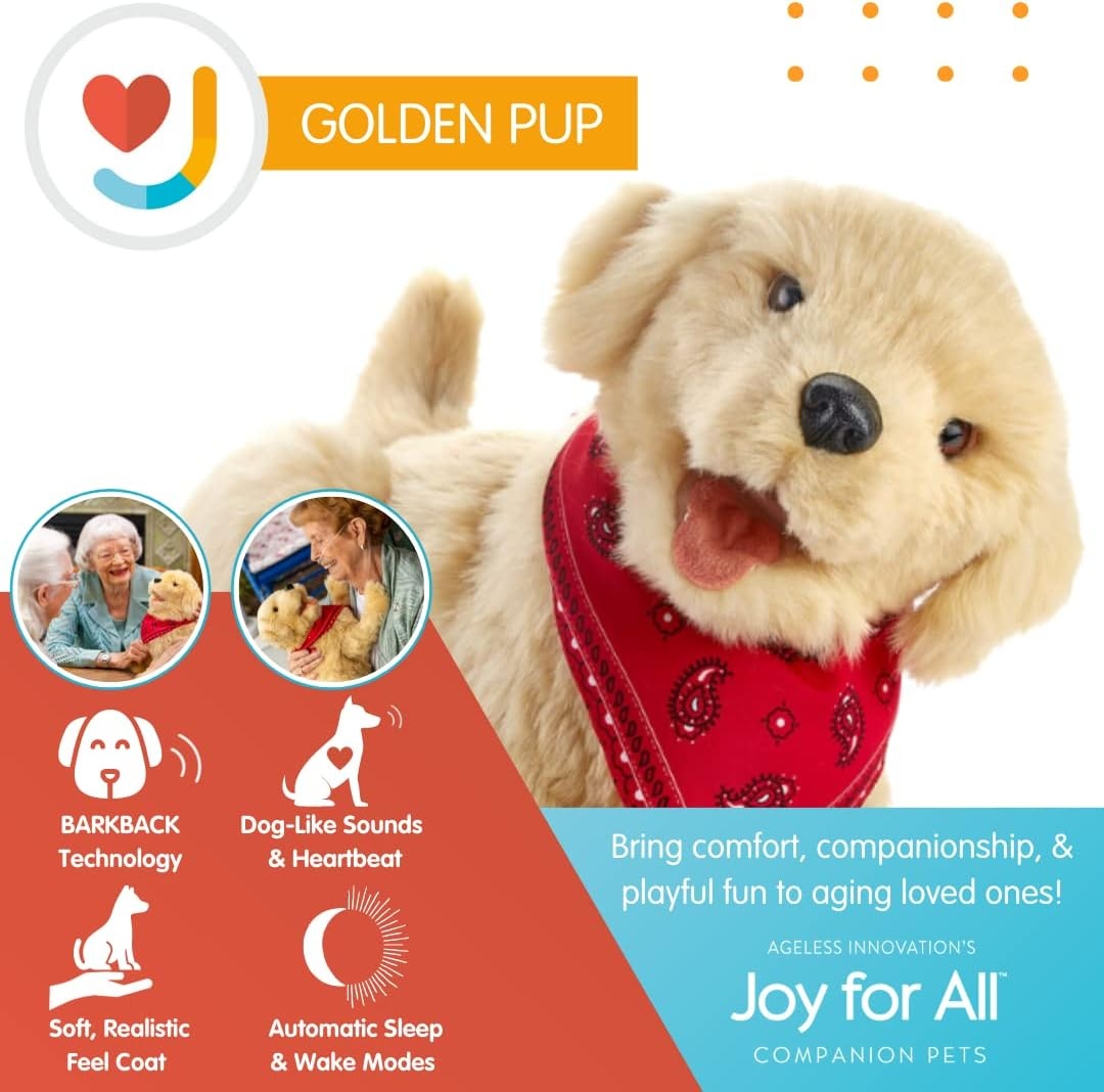 Interactieve Pluche Hond Goud 23cm - Levensecht - 35% Korting