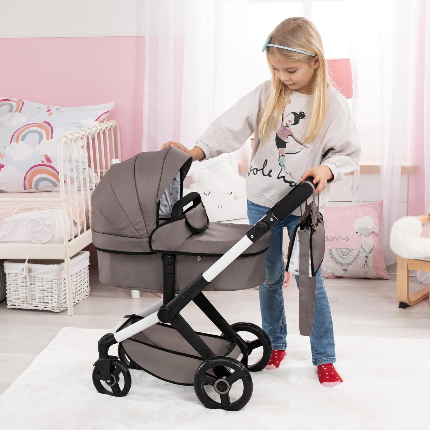 Poppenwagen XEO 2-in-1 Cappuccino - 34% Korting