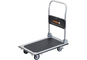Inklapbare Platformwagen 150 kg met Parkeerrem & Zwenkwielen - 34% Korting