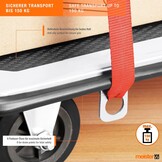 Inklapbare Platformwagen 150 kg met Parkeerrem & Zwenkwielen - 34% Korting