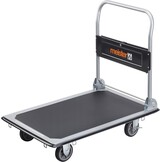 Inklapbare Platformwagen 150 kg met Parkeerrem & Zwenkwielen - 34% Korting