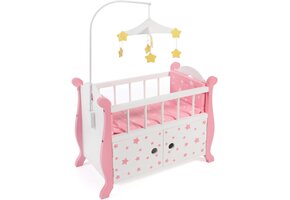 Poppenbed met Mobile Stars Pink | 69% Korting
