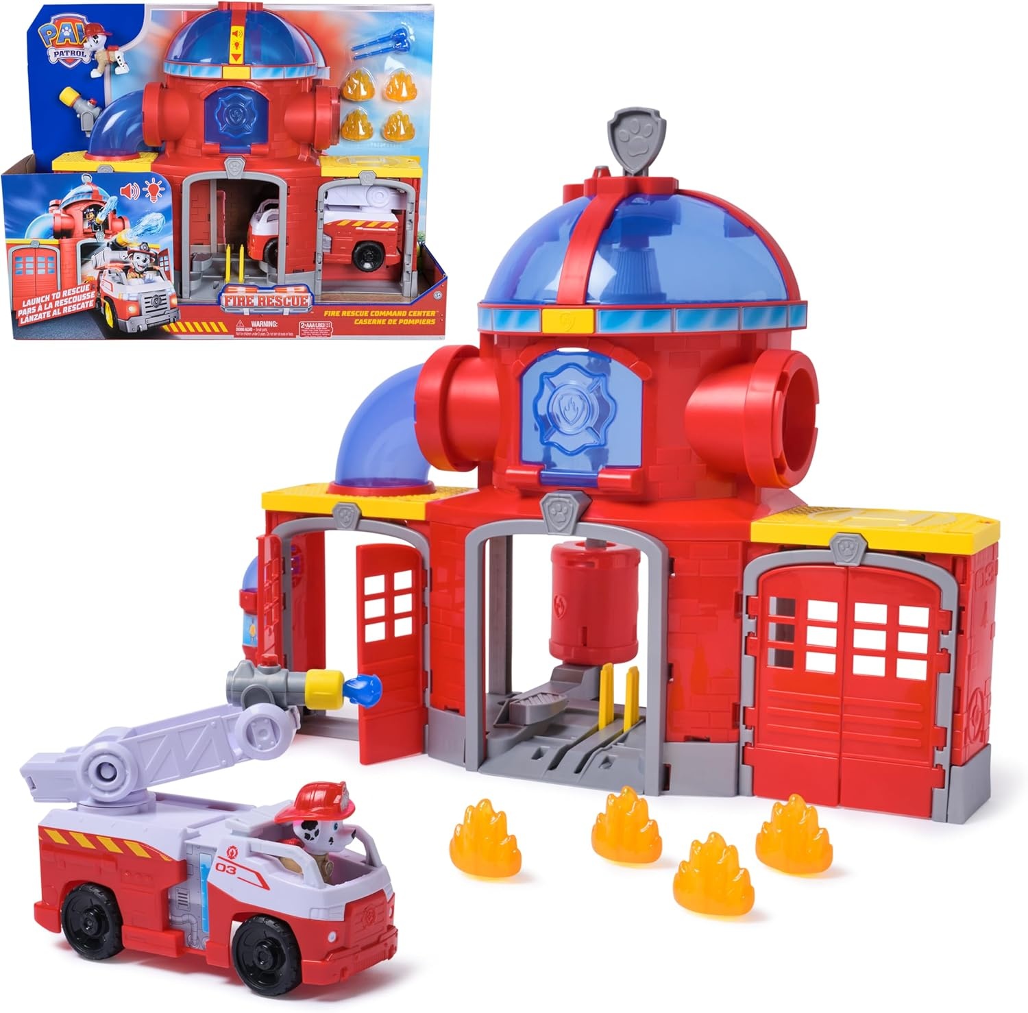 PAW Patrol Brandweerkazerne Speelset met Marshall & Brandweerwagen | 58% Korting