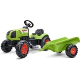 Pedaaltractor Claas Arion 410 Replica met Aanhanger & Claxon (Groen) - 59% Korting