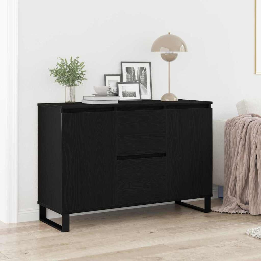 Dressoir Zwart Eiken Hout - 35% Korting