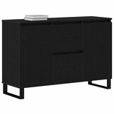 Dressoir Zwart Eiken Hout - 35% Korting