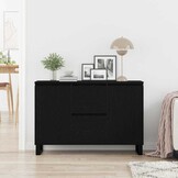 Dressoir Zwart Eiken Hout - 35% Korting