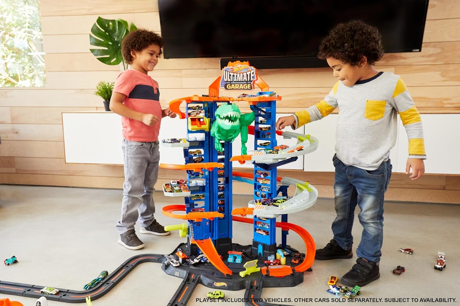 Hot Wheels Parkeergarage T-Rex Aanval (90cm) - 59% Korting