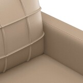 VidaXL 2-zitsbank 140 cm Cappuccino Kunstleer - 30% Korting