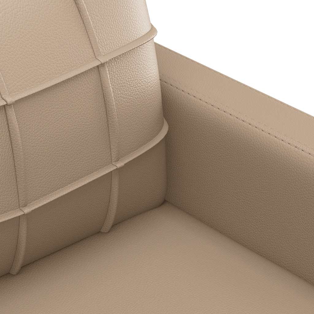 VidaXL 2-zitsbank 140 cm Cappuccino Kunstleer - 30% Korting