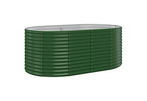 Plantenbak Staal Groen 175x100x68 cm - 51% Korting