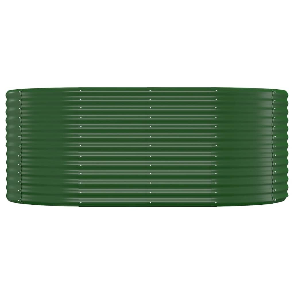 Plantenbak 175x100x68 cm Groen Gepoedercoat Staal - 34% Korting