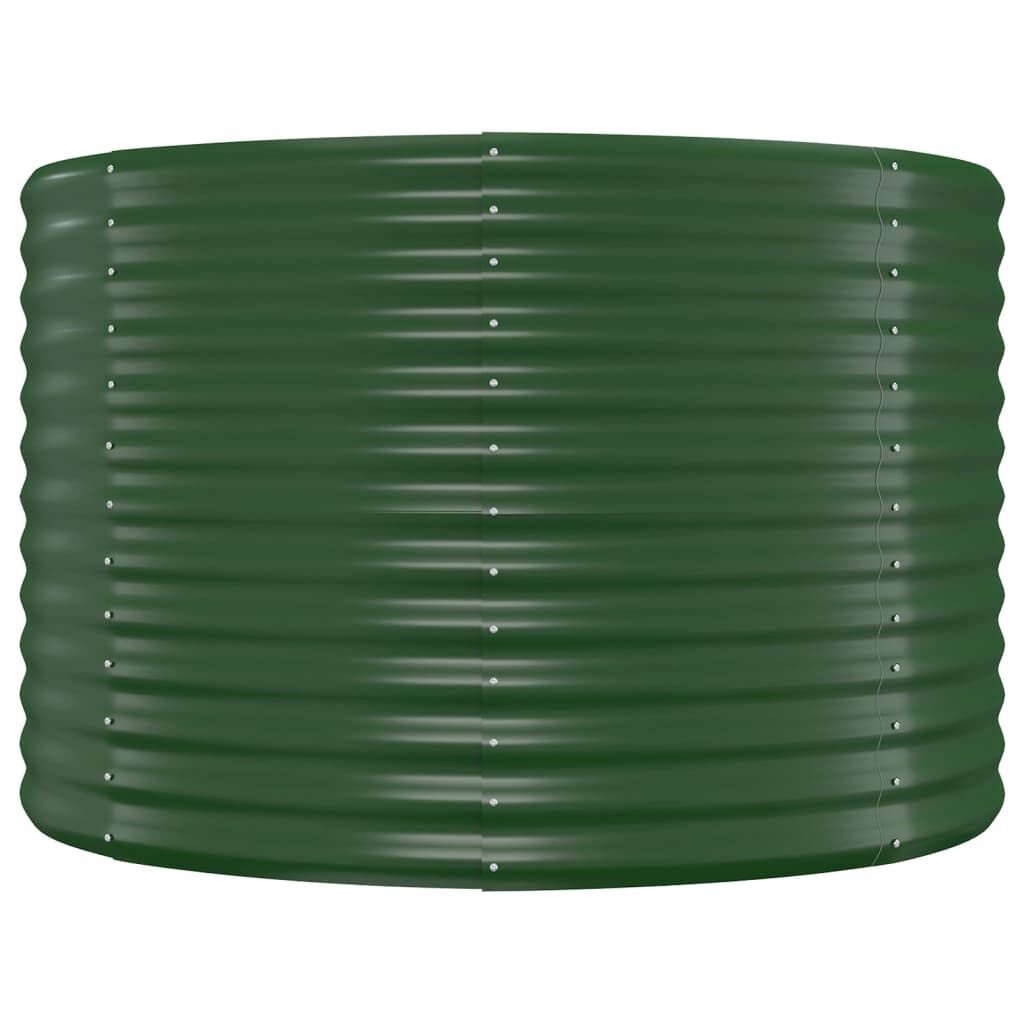 Plantenbak 175x100x68 cm Groen Gepoedercoat Staal - 34% Korting