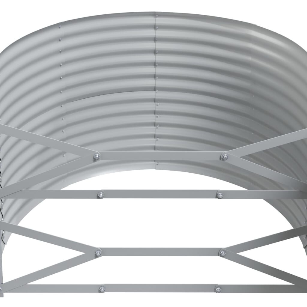 Plantenbak 175x100x68 cm Groen Gepoedercoat Staal - 34% Korting