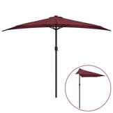 Balkonparasol Bordeauxrood Aluminium 300x155cm - 35% Korting
