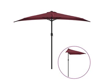 Balkonparasol Bordeauxrood Aluminium 300x155cm - 35% Korting