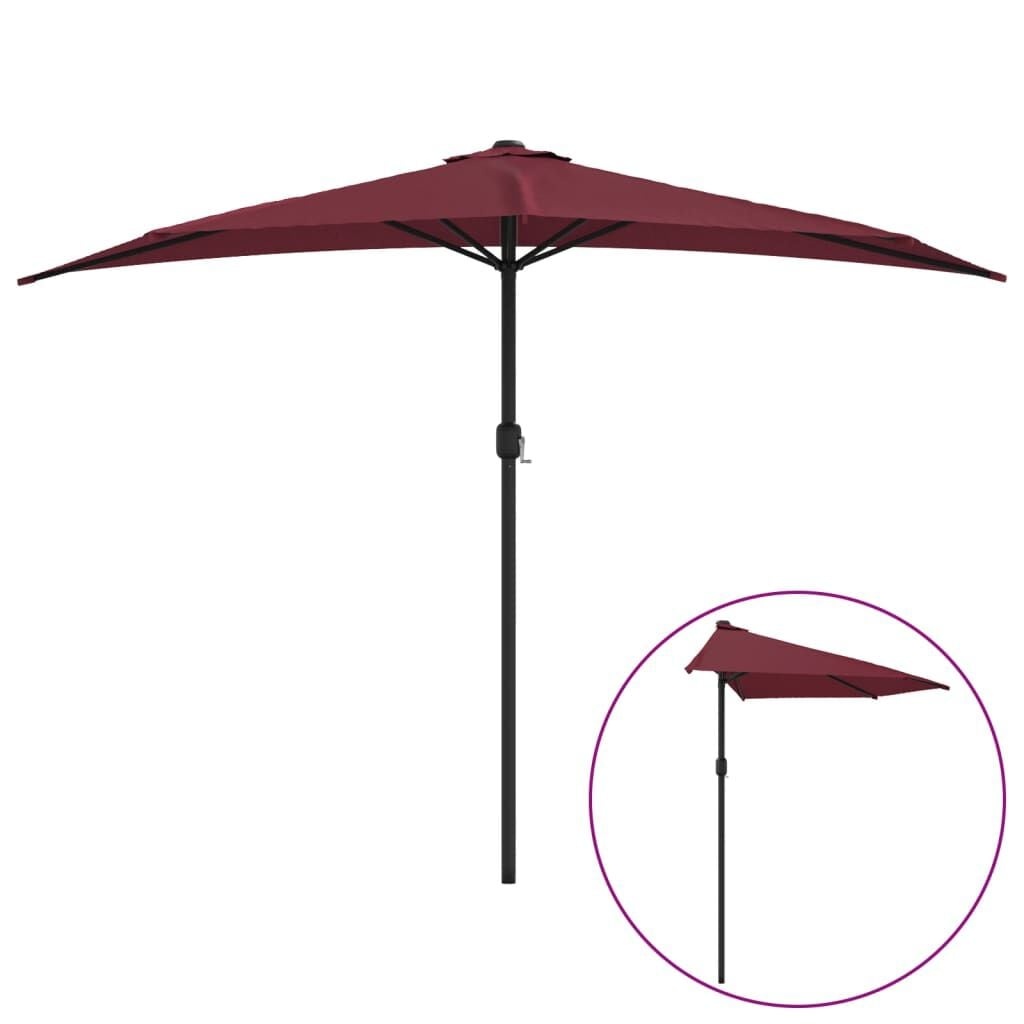 Balkonparasol Bordeauxrood Aluminium 300x155cm - 35% Korting