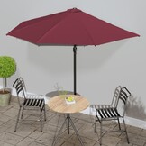Balkonparasol Bordeauxrood Aluminium 300x155cm - 35% Korting