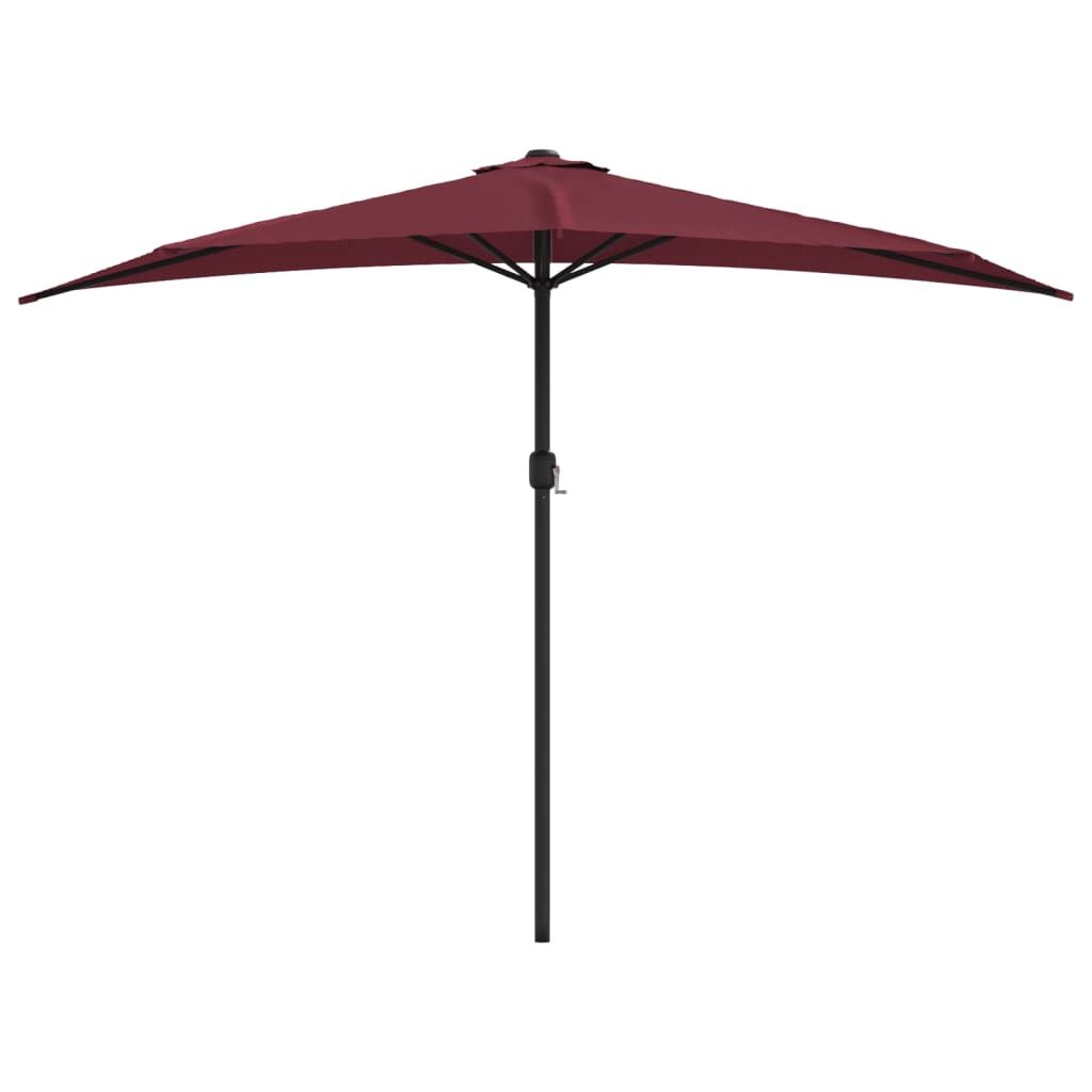 Balkonparasol Bordeauxrood Aluminium 300x155cm - 35% Korting