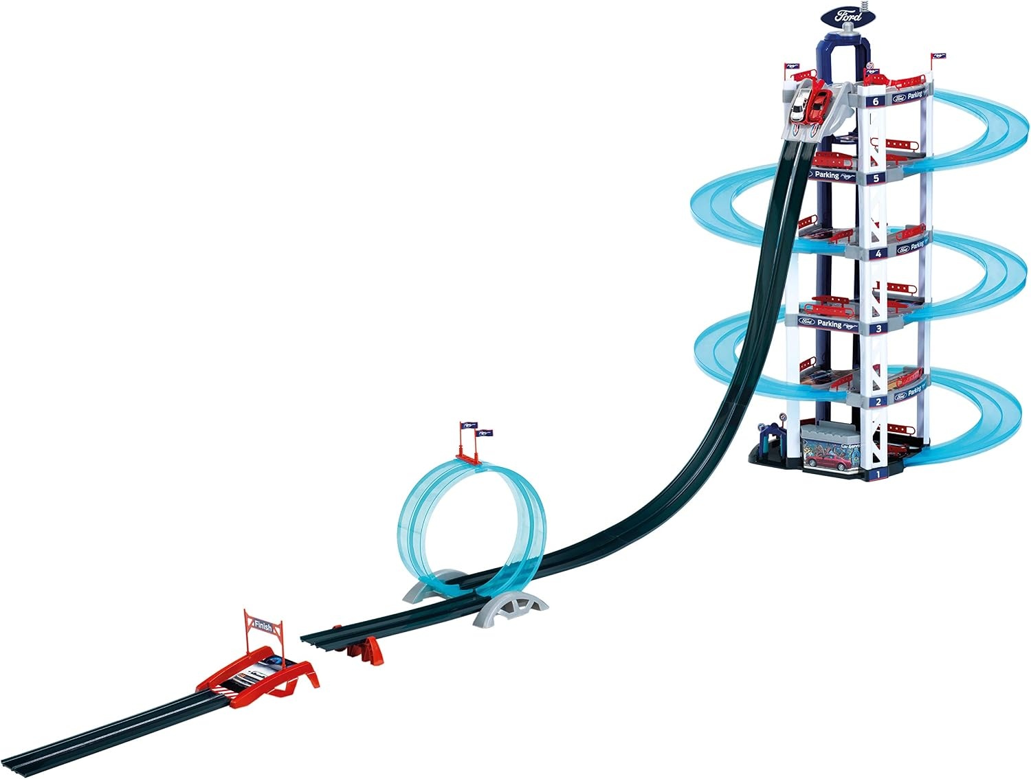 Parkeergarage 1m Hoog, 6 Verdiepingen met Looping & Lift - 34% Korting