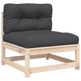 vidaXL Tuinbanken Grenenhout 2 stuks met Kussens - 30% Korting!