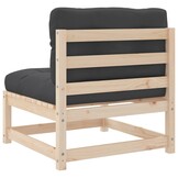 vidaXL Tuinbanken Grenenhout 2 stuks met Kussens - 30% Korting!