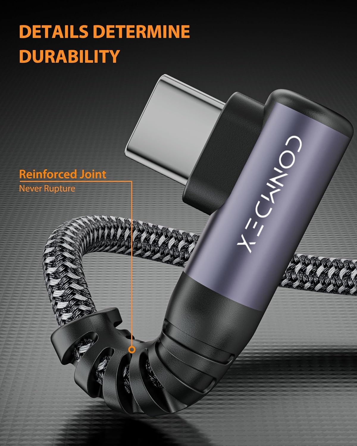 Haakse USB-A naar USB-C Kabel 20 cm - 10 Gbps, 3.1A Snel Opladen - 29% Korting