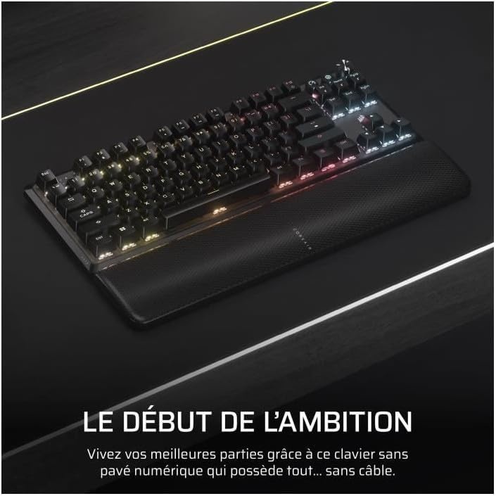 Mechanisch Gaming Toetsenbord AZERTY Zwart met Korting