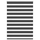 Zebra rolgordijn 115x150 cm Zwart - 76% Korting
