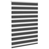 Zebra rolgordijn 115x150 cm Zwart - 76% Korting