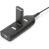 USB Hub 4-poorts Zwart 480 Mbit/s - 56% Korting
