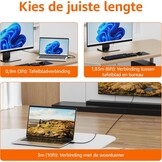 DisplayPort naar HDMI kabel 3m Zwart | 59% Korting