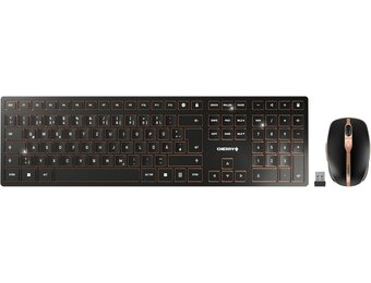 Draadloze Toetsenbord & Muis Set CHERRY DW 9100 SLIM Zwart-Brons (34% korting)