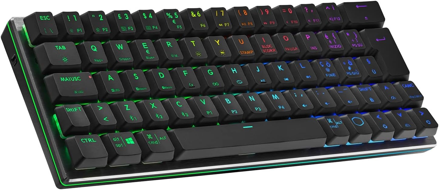Draadloos Mechanisch Gamingtoetsenbord Zwart - 35% Korting