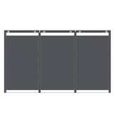 Container Ombouw voor 3 Kliko's - Houtlook Antraciet - 40% Korting!