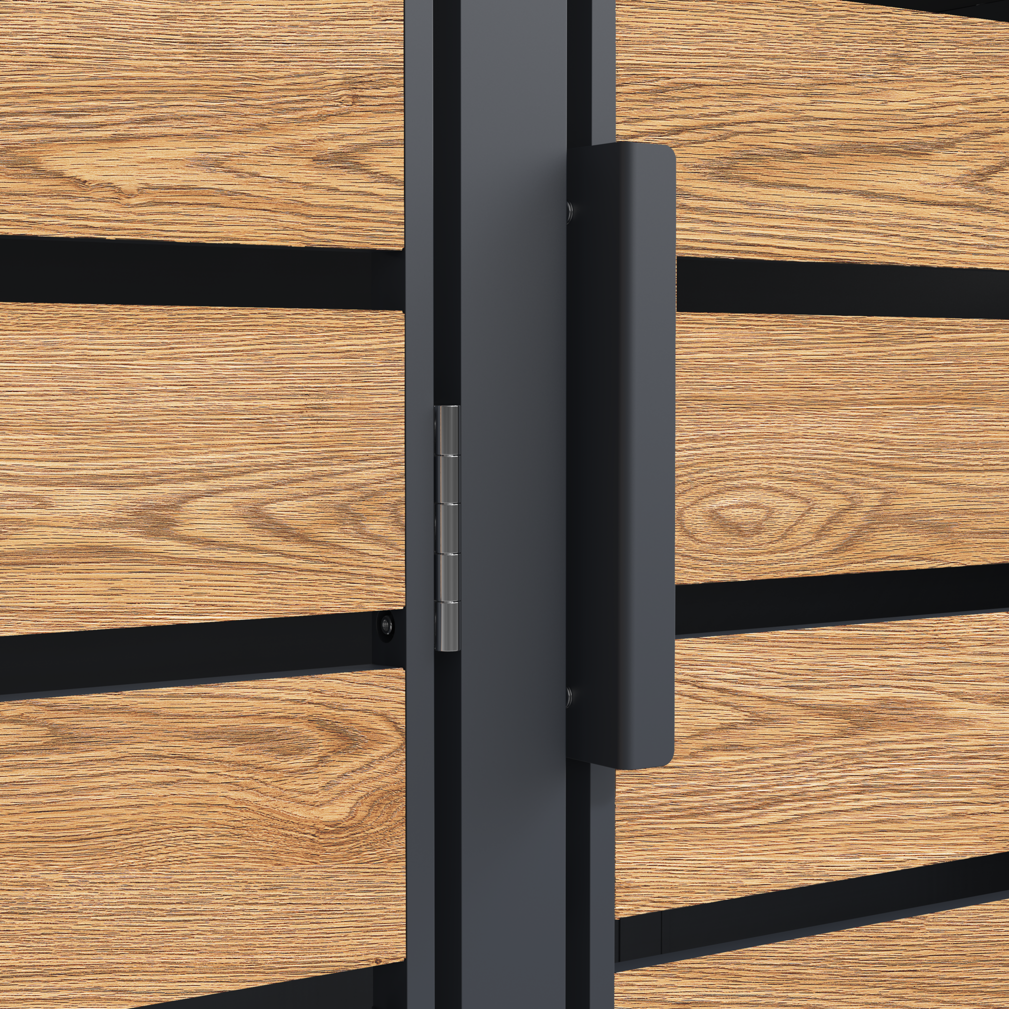 Container Ombouw voor 3 Kliko's - Houtlook Antraciet - 40% Korting!