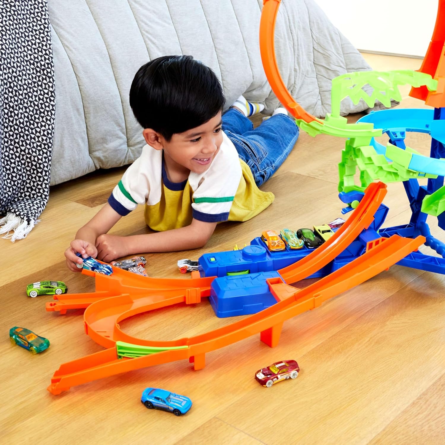 Hot Wheels Stuntbaan met Versneller - 58% Korting