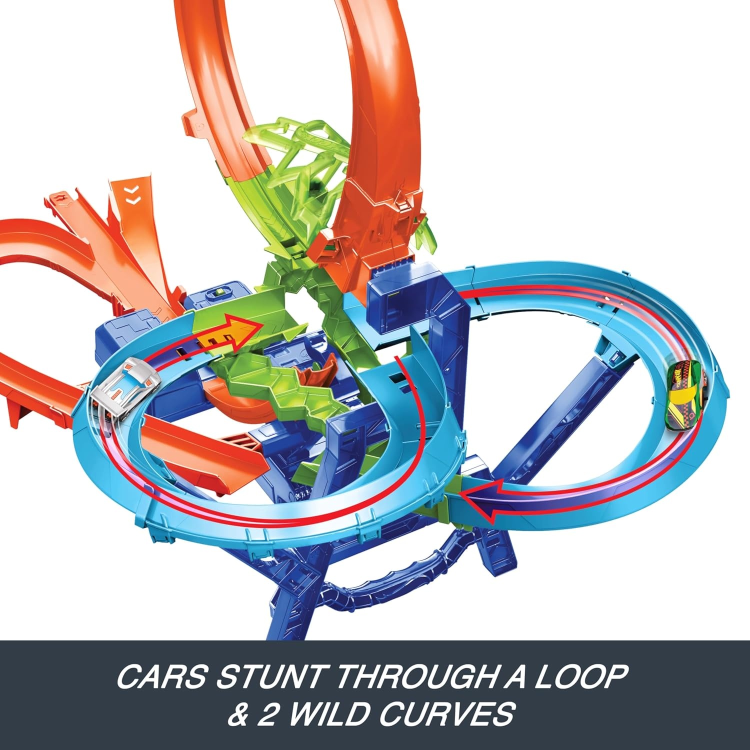 Hot Wheels Stuntbaan met Versneller - 58% Korting