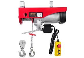 Elektrische Lier 1000 kg - 1600W - 12m Hefhoogte - 35% Korting