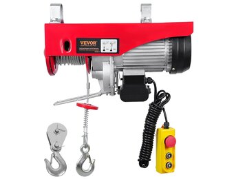Elektrische Lier 1000 kg - 1600W - 12m Hefhoogte - 35% Korting