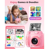 Direct Print Kinder Camera - 1080p HD, 20MP, 2.4" Scherm - 34% Korting
