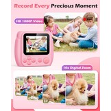 Direct Print Kinder Camera - 1080p HD, 20MP, 2.4" Scherm - 34% Korting