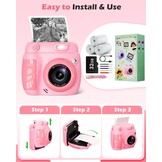 Direct Print Kinder Camera - 1080p HD, 20MP, 2.4" Scherm - 34% Korting